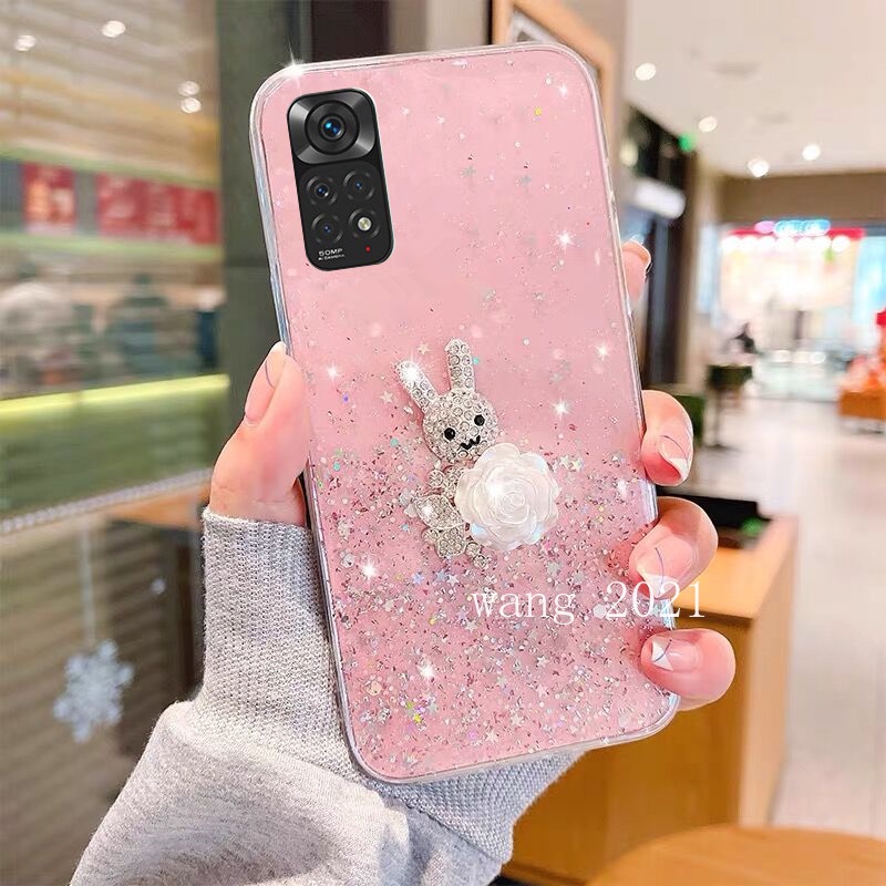 Ốp Điện Thoại Mềm Mỏng Đính Đá Nhiều Màu 2022 Cho Xiaomi Redmi Note 11 / Note 11S / Note 11 Pro 5G 4G