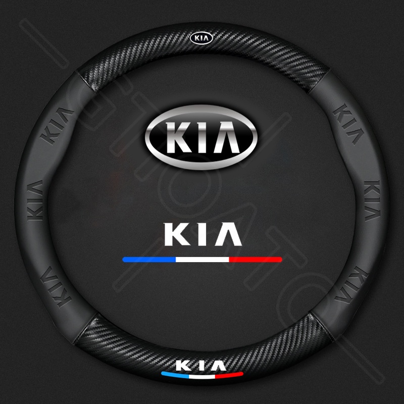GTIOATO BọC Vô LăNg Da Bọc Vô Lăng BọC Vô LăNg Cacbon Bọc Vô Lăng Ô Tô BọC Vô LăNg Oto Vô LăNg Xe Ô Tô Trang Trí NộI ThấT Ô Tô Phụ KiệN Xe HơI Cho KIA Morning Seltos Carnival Sonet K3 Soluto Sorento Sedona Cerato Rondo K5 Optima
