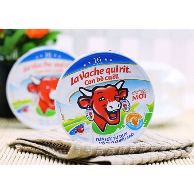 Phô mai Con Bò Cười 8 Miếng 112g và 16 Miếng 224g – Vị truyền thống