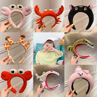 Băng Đô Cài Tóc Họa Tiết Động Vật Đáng Yêu Phong Cách Hàn Quốc