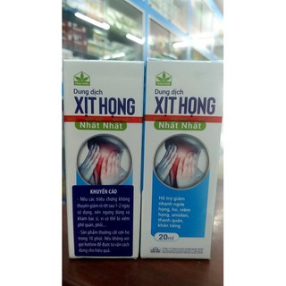 Dung dịch Xịt Họng Nhất Nhất