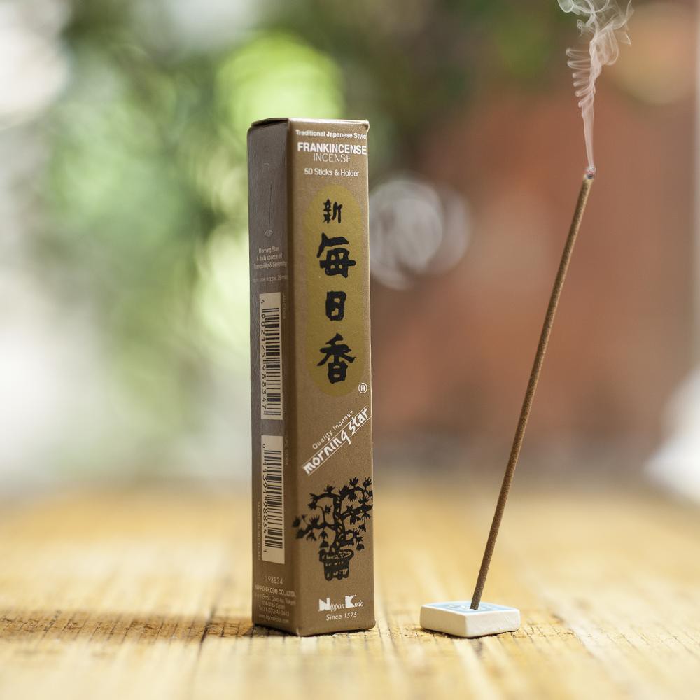 Nhang thơm Nhật Bản Morning Star (50 que) - Trầm Frankincense - Nippon Kodo