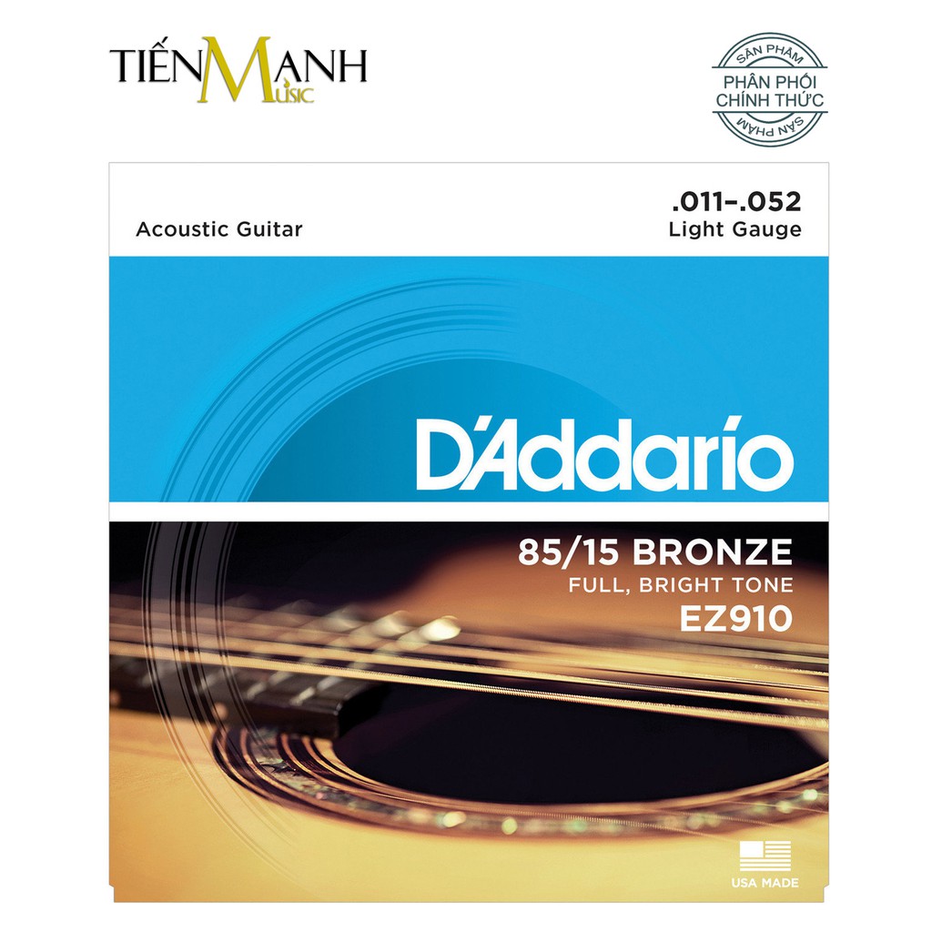 D'Addario EZ890, EZ900, EZ910, EZ920 - Bộ Dây Đàn Acoustic Guitar DAddario