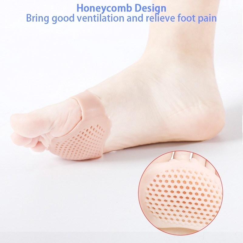 1 Cặp Đệm Silicone Lót Giày Cao Gót Thoáng Khí Chăm Sóc Sức Khỏe