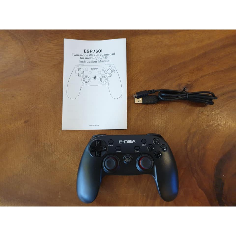 Tay cầm chơi game E-DRA EGP7601/ Không dây & Có dây/ Bảo hành 24 tháng