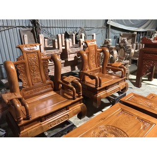 Tần thuỷ hoàng yếm liền cột liền gỗ gõ đỏ