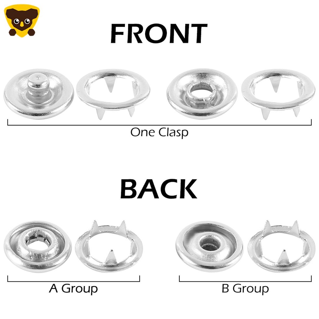 Bộ 200 Đinh Tán 10 Màu Bằng Kim Loại Và Cứng Kèm Kìm Áp Suất C5936