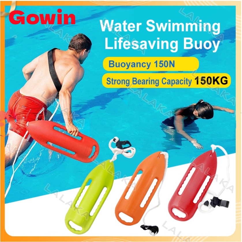 Gowin Dụng cụ cứu sinh chuyên nghiệp Phao cứu sinh phao nước 150n, tải trọng 150kg