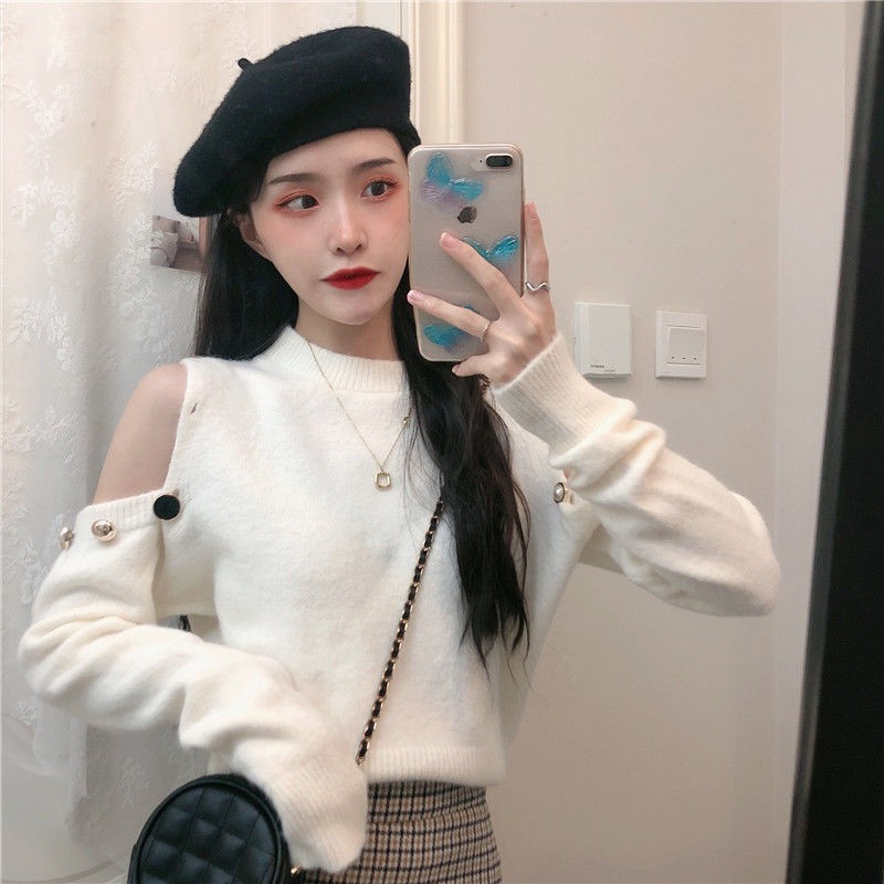 Áo Sweater Trễ Vai Thiết Kế Quyến Rũ Cho Nữ | BigBuy360 - bigbuy360.vn