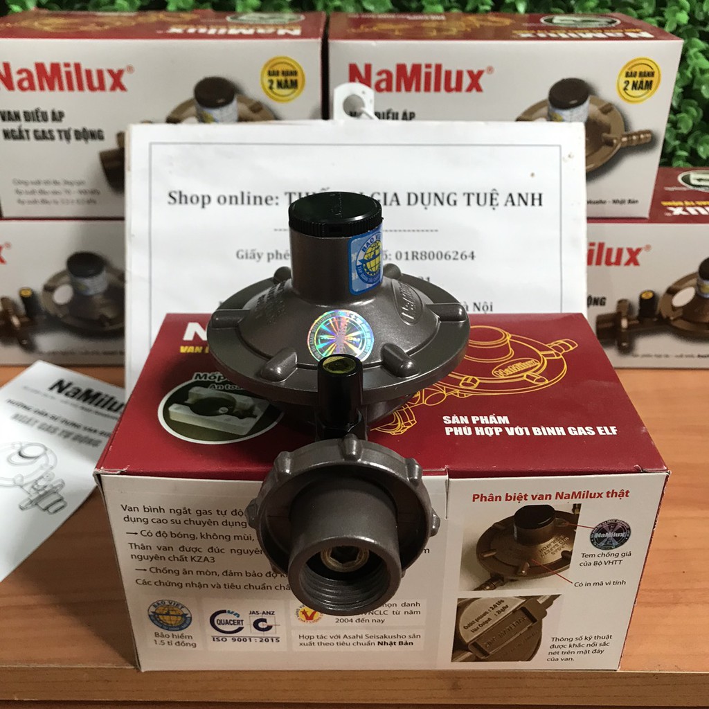 Van điều áp ngắt gas tự động Namilux 337S-1-VN -Dùng cho bình gas đỏ ELF -
