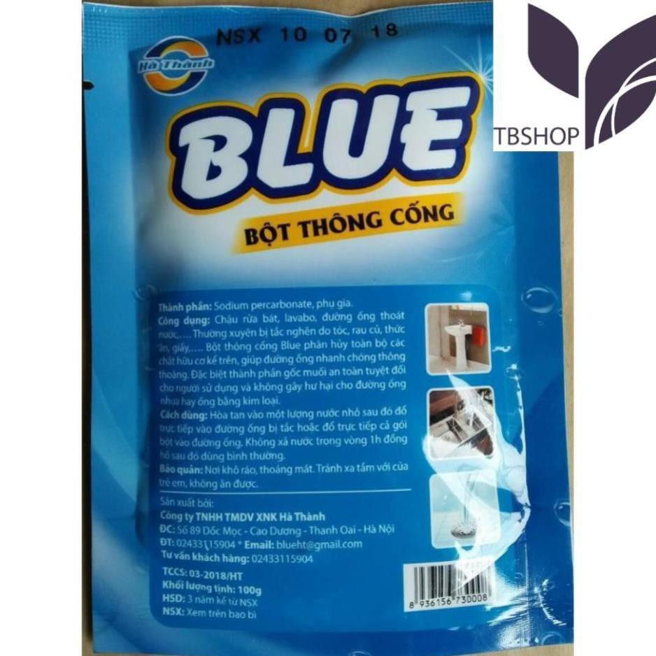 Bột thông cống Blue công nghệ Hàn Quốc - MITUHOME - Giúp bạn xóa bỏ sự lo lắng tắc đường ống cống, tắc bể phốt