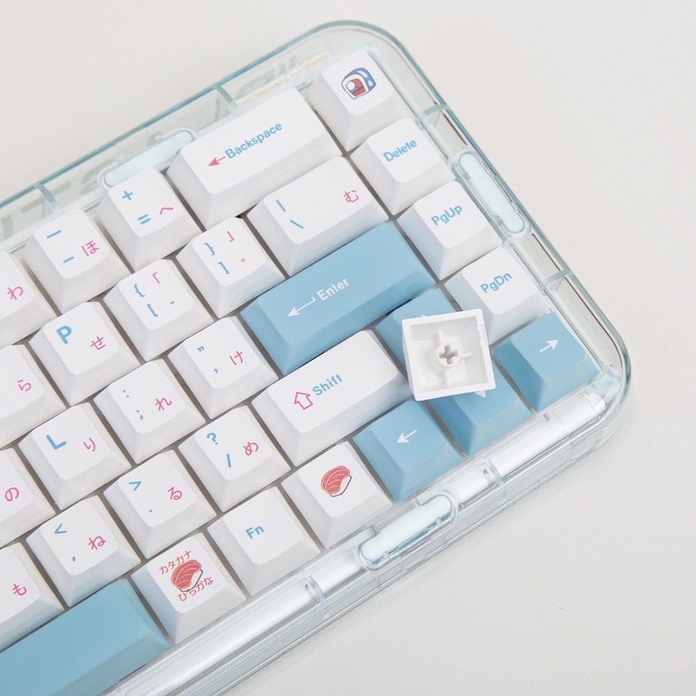 139 Phím Sushi Keycaps Cherry Profile Anime PBT DYE-SUB Bàn phím cơ Keycap