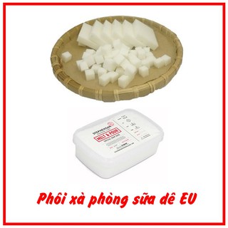 Phôi xà phòng glycerin handmade sữa dê châu Âu
