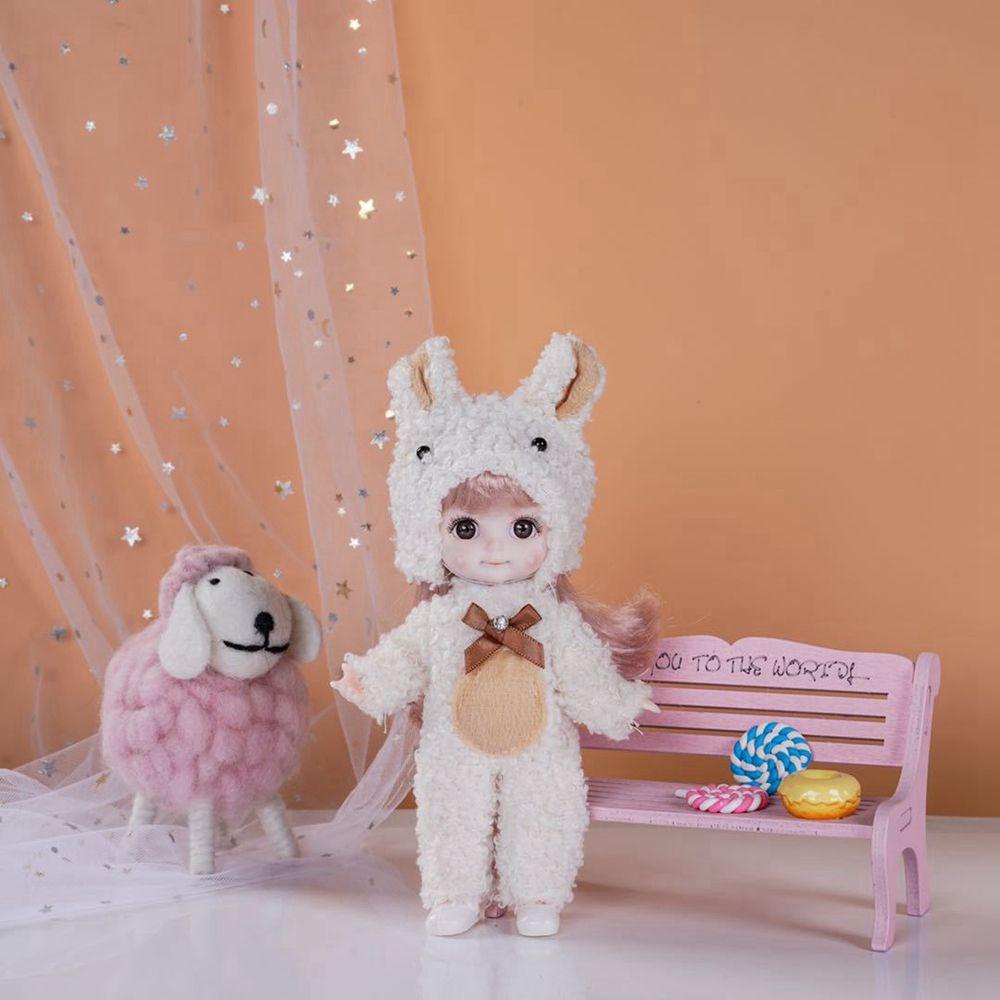 Đầm Thời Trang Xinh Xắn Dành Cho Búp Bê Obitsu 11 Ob11 16~17cm
