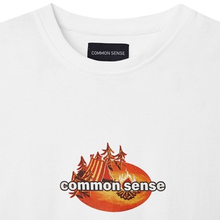 COMMON SENSE-áo thun in campfire unisex dày dặn