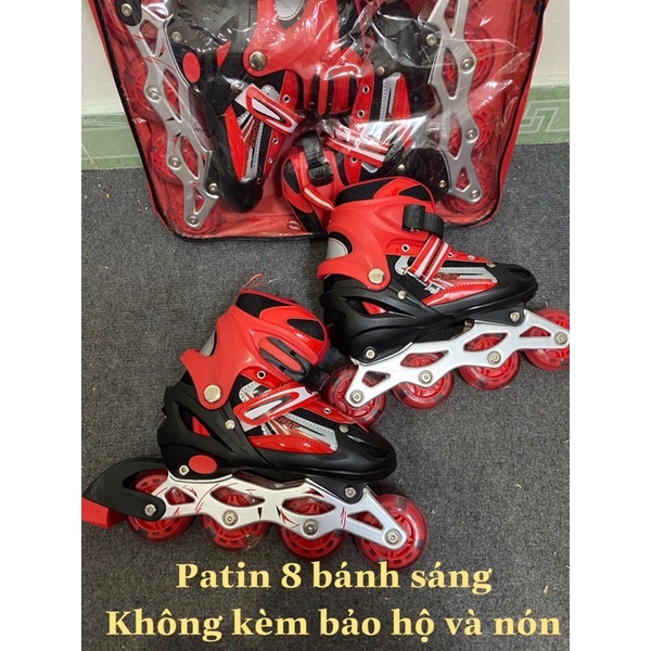 Giày Trượt Patin Trẻ Em Cao Cấp, Giày Patin 8 Bánh Phát Sáng
