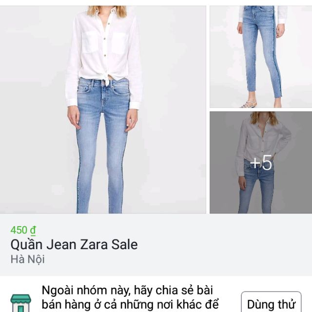 Quần jean zara