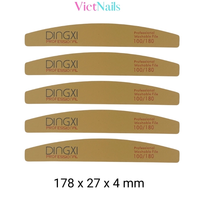 Dũa Móng Nail - Dũa Da Bò - Dũa Móng Tay DINGXI Cao Cấp Dài 178mm