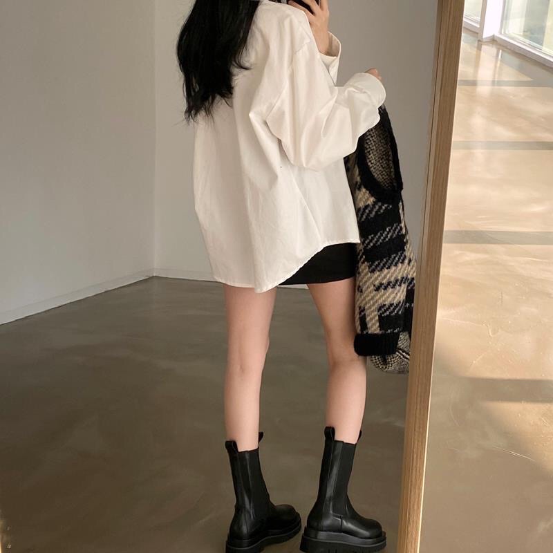 Set gile áo sơmi gile kẻ caro vintage dáng xuông cá tính ( Giao Trước Tết ) | BigBuy360 - bigbuy360.vn