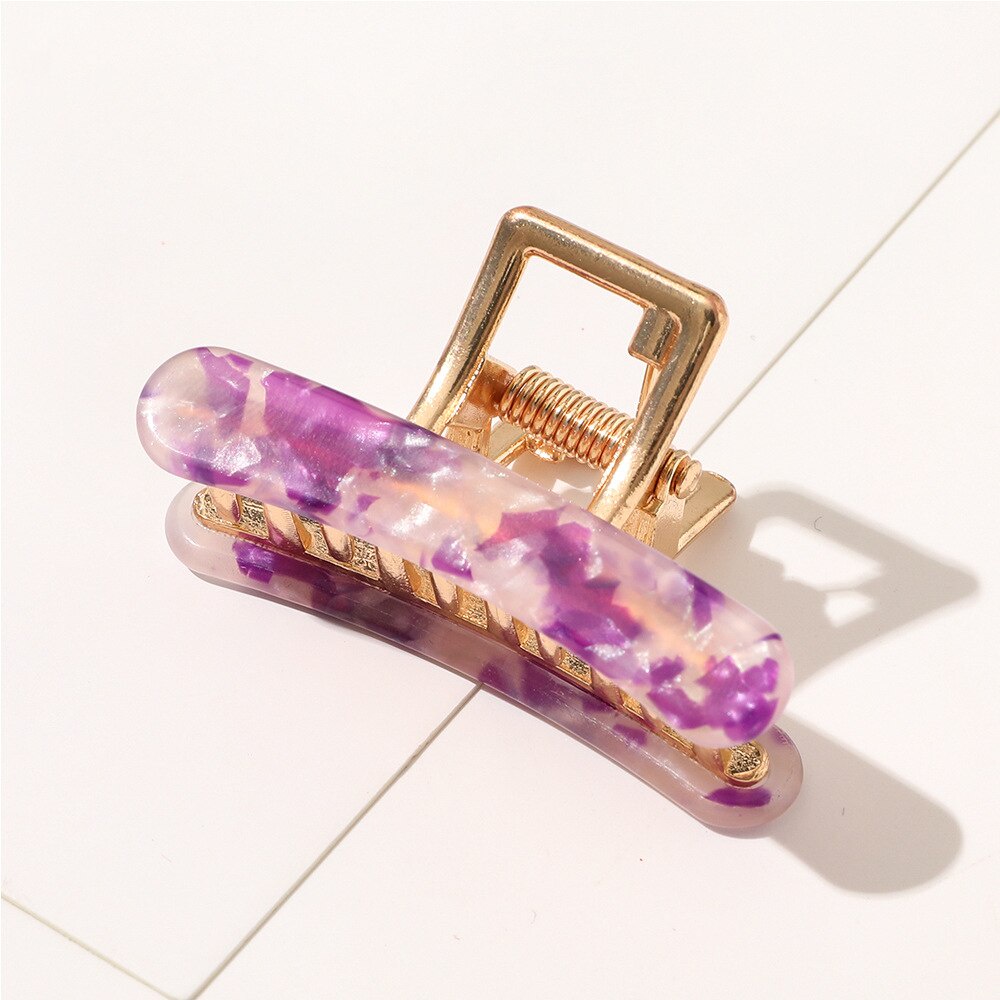 1 kẹp tóc acrylic phong cách retro Hàn Quốc