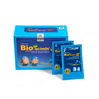 Cốm vi sinh Bio-acimin Gold tiêu hoá khoẻ - trẻ ăn ngon, 30 gói.