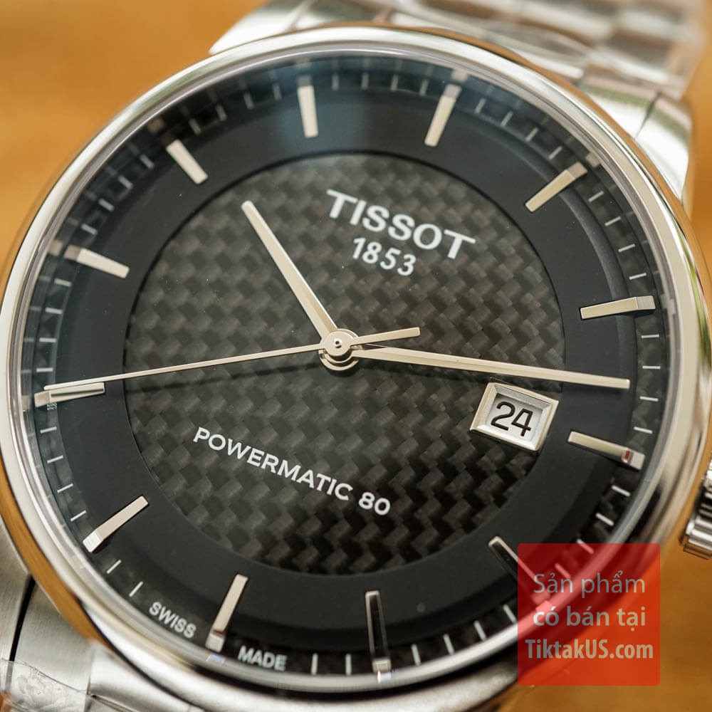 Đồng hồ nam Tissot T086.407.11.201.02 Thụy sĩ dây thép size 42mm kính sapphire máy automatic ETA Powermatic 80