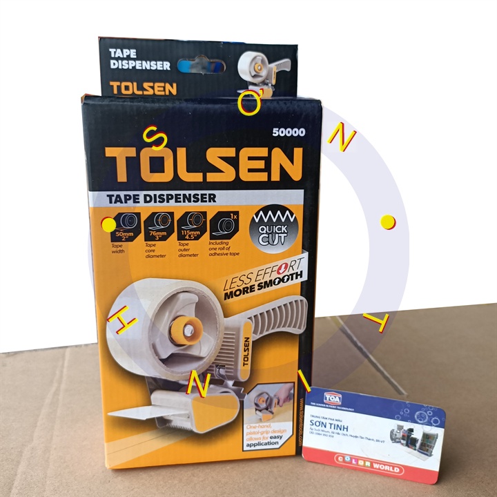 [ 50000 ] Bộ Dụng Cụ Dán Băng Keo Cầm Tay Bản Rộng ( 50 - 76mm ) Tolsen