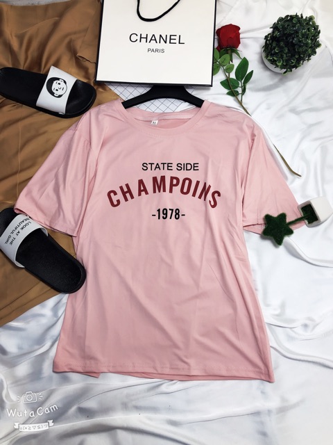 [302]Áo thun đẹp ⚜️FREESHIP⚜️ Áo Thun Nữ Unisex Thun Nữ Quảng Châu CHAMPION [Thun Nu] | BigBuy360 - bigbuy360.vn