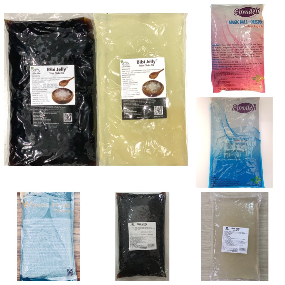Tổng hợp Thạch/Trân châu 3Q các thương hiệu