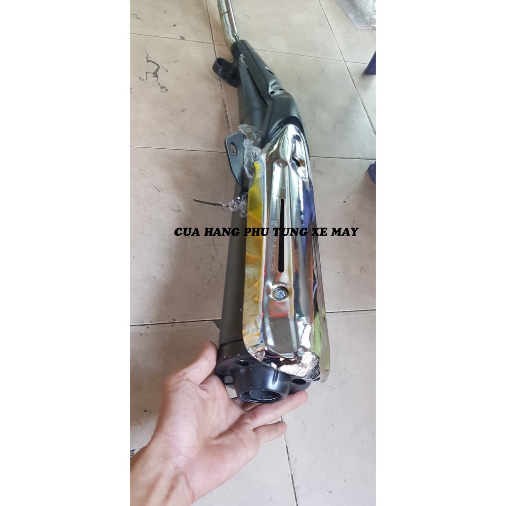Pô móc ấm gắn xe Exciter 135 5 số ( bộ như hình kèm che pô )