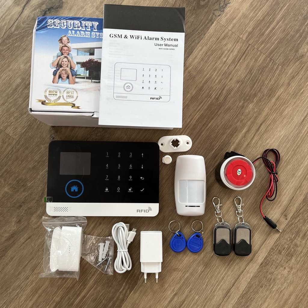 Tuya Hệ Thống Báo Động An Ninh Nhà Thông Minh WIFI+GSM Hỗ Trợ Alexa Googlehome -dc4885