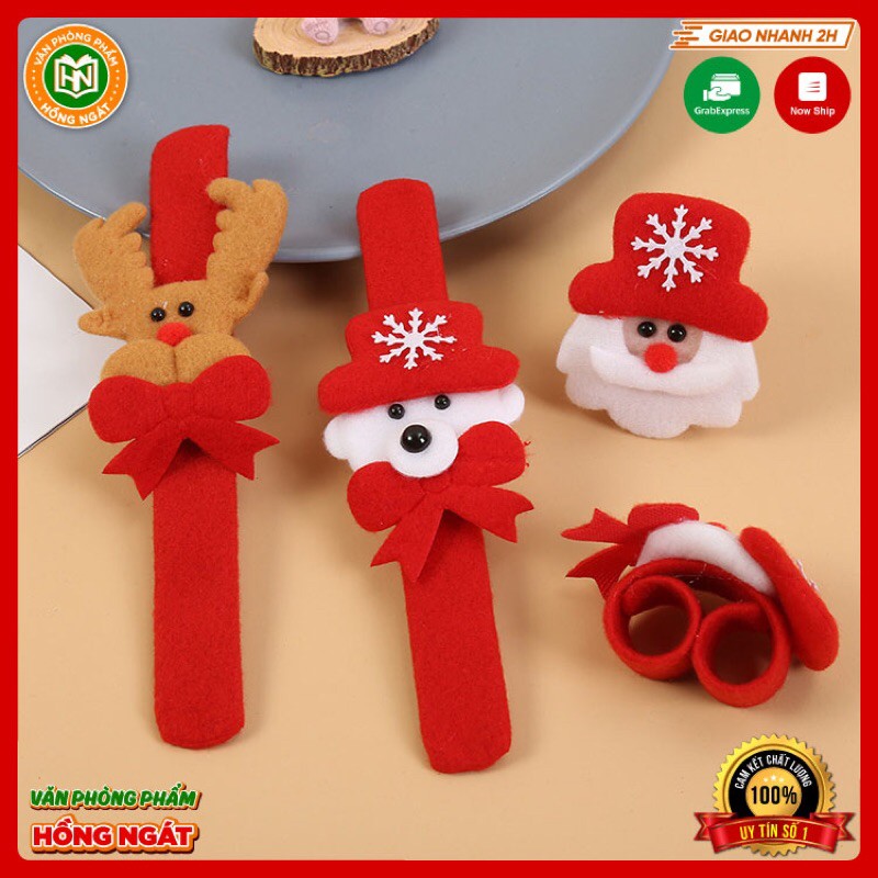 Vòng Tay Noel⭐Không Phát Sáng vải nhung dạ đồ chơi đồng hồ đeo tay quà tặng học sinh trong mùa giáng sinh cho bé N047