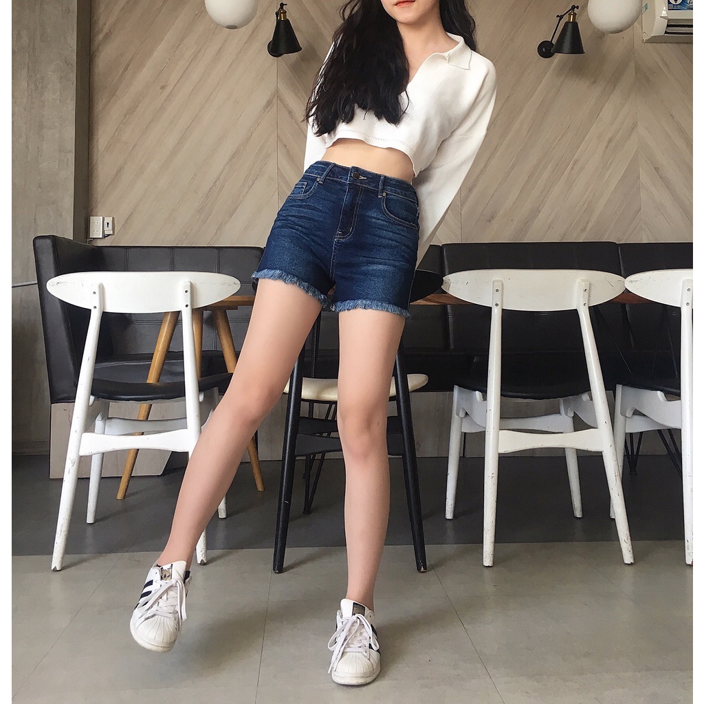 Quần Short Trơn Lai Tua Rua 20decemberjeans mã 664