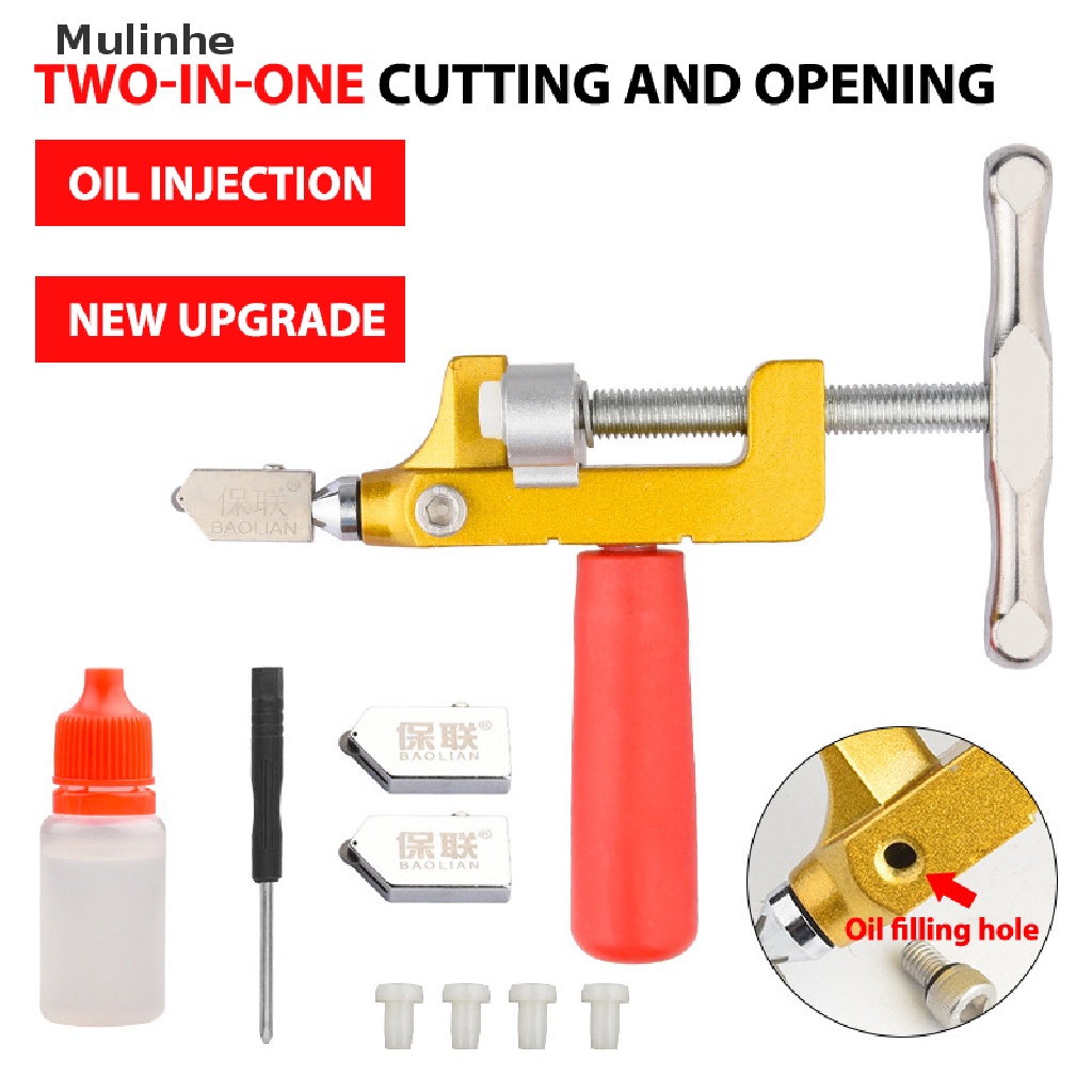 Dụng cụ cắt kính/gạch men chuyên nghiệp cầm tay 2 trong 1