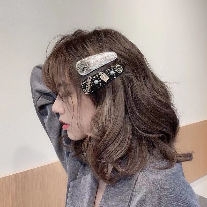 Kẹp tóc đính pha lê phong cách cổ điển Nhật Bản và Hàn Quốc Trang sức ngọt ngào cho phụ nữ