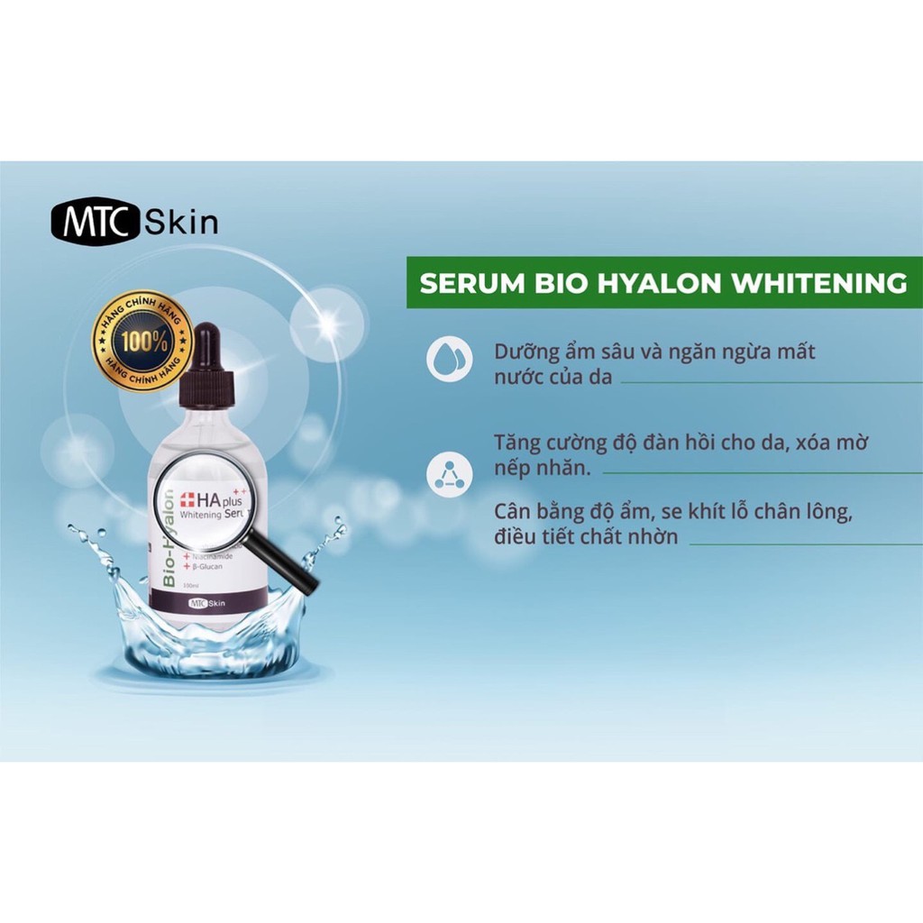 Serum HA 100ml dùng trong spa thẫm mỹ viện ( MTC )