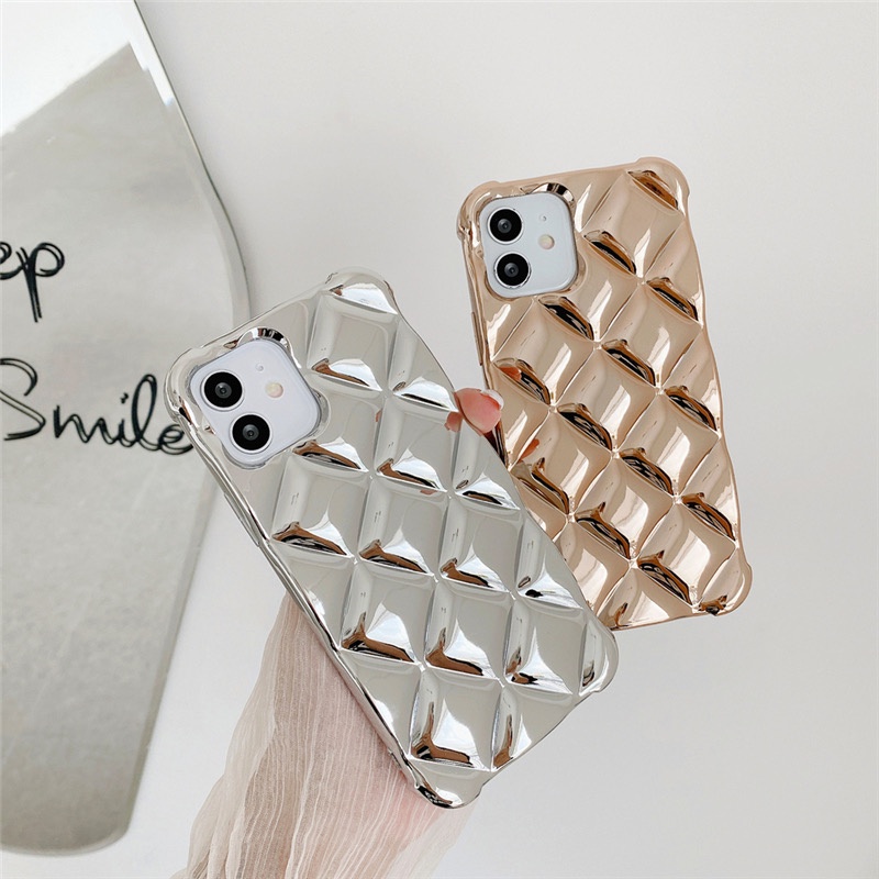 Ốp Điện Thoại Tpu Mềm Họa Tiết Hình Thoi Có Mùi Thơm Cho Iphone  13 preo max 12 Pro Max 11 Pro Max Xs Max Xr X 7 8 Plus 7 Plus