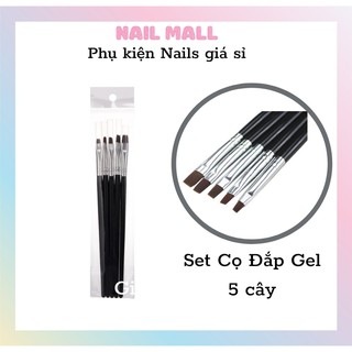Set cọ đắp gel 5 cây đủ size HN08