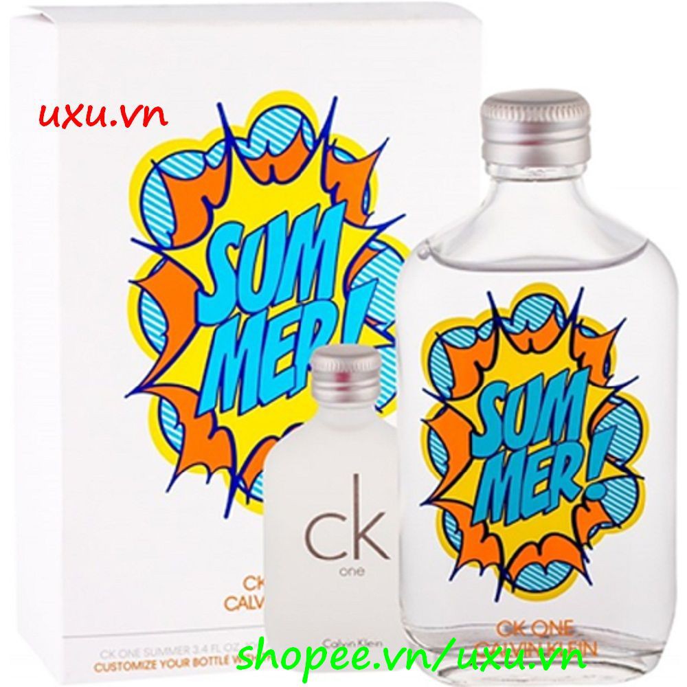 Bộ 02 Chai Nước Hoa Unisex 100Ml Calvin Klein Ck One Summer Và Ck One 15Ml, Với uxu.vn Tất Cả Là Chính Hãng.