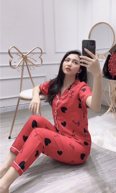 Bộ Pijama Quần Dài Áo Cộc | BigBuy360 - bigbuy360.vn