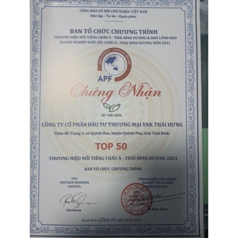 Trà Đinh Lăng Thái Hưng An Thần Ngủ Ngon hộp 25 túi lọc