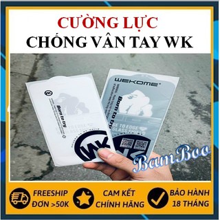 Kính Cường Lực Chống Vân Tay WK 3D Kingkong Dành Cho Game Thủ cho IPHONE X / XS / XS Max / 11Pro / 11 Promax