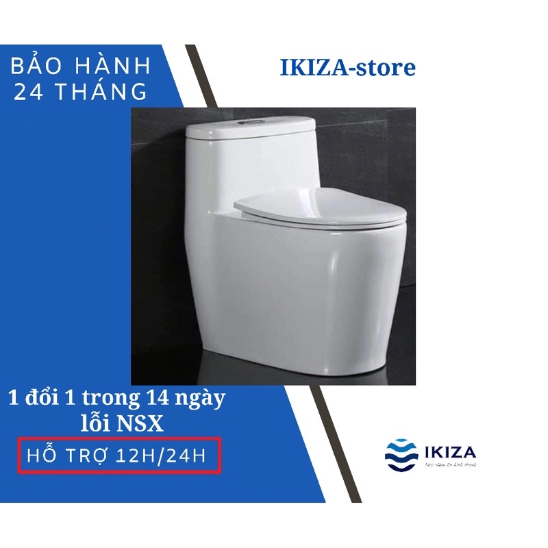 Bồn cầu liền khối Ikiza mã ik568, bồn cầu một khối tại Hà Nội