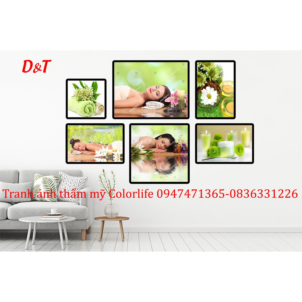 BỘ TRANH DÁN TƯỜNG SPA DECOR SPA SIÊU ĐẸP GIÁ XƯỞNG B63 COLORLIFE | BigBuy360 - bigbuy360.vn