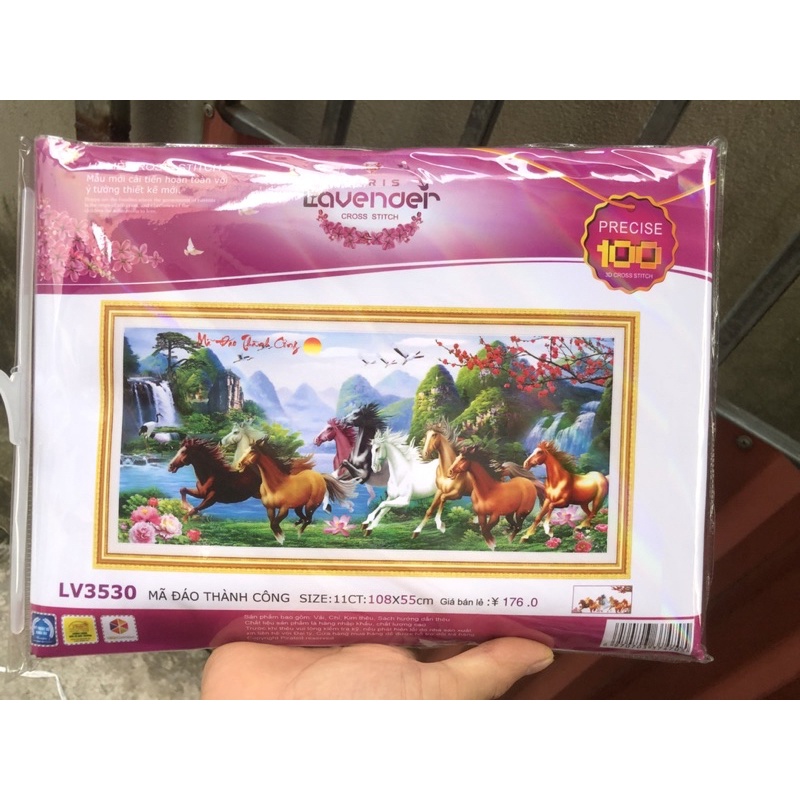 Tranh Đính Đá-Tranh Thêu Mã Đáo Thành Công Lv571,Lv572,Lv573,Lv3529,Lv3530,Lv3531
