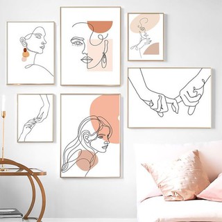 Bộ tranh treo tường hiện đại Decor phòng ngủ phong cách tối giản