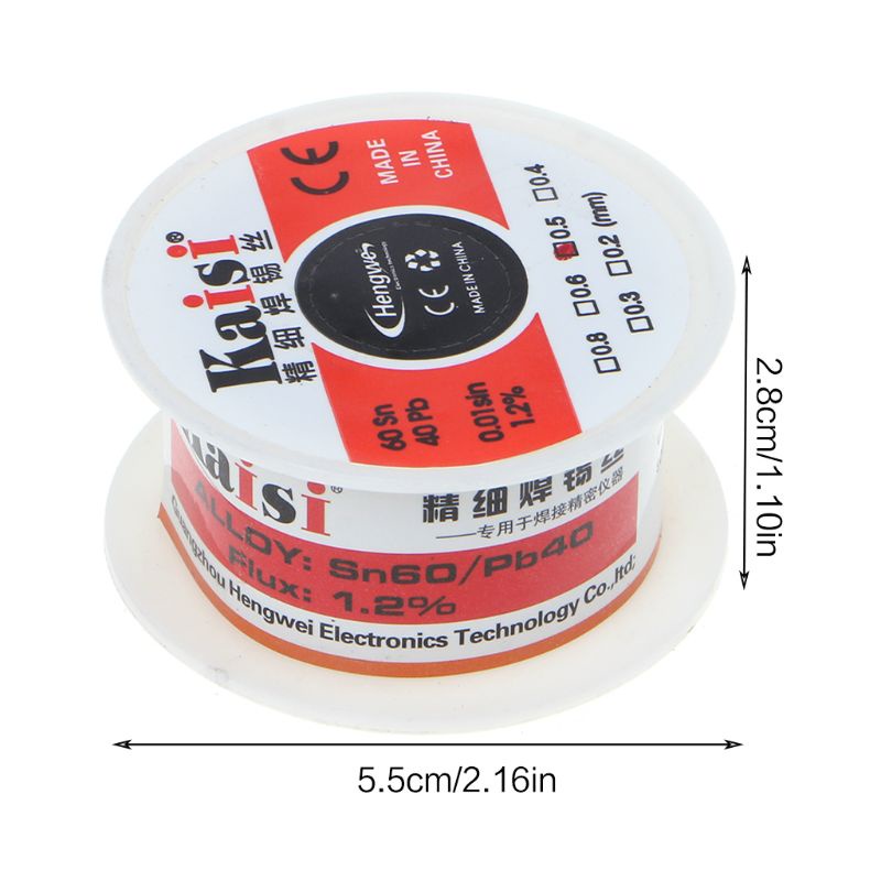 Cuộn Dây Hàn 0.5mm Lõi Thiếc 60 / 40Mm