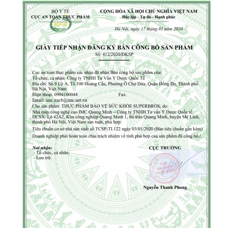 SuperBros - Bổ sung lợi khuẩn cân bằng hệ tiêu hóa, giảm tiêu chảy, táo bón, đầy bụng khó tiêu (30 gói)