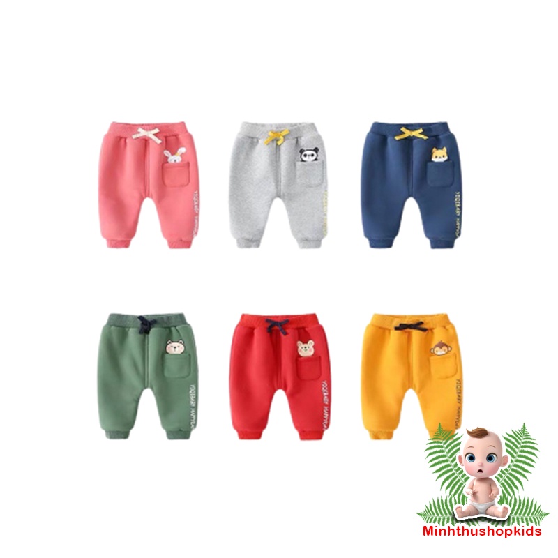 Quần Nỉ Nhiều Hình Ngộ Ngĩnh BÉ TRAI/BÉ GÁI 8-18kg11