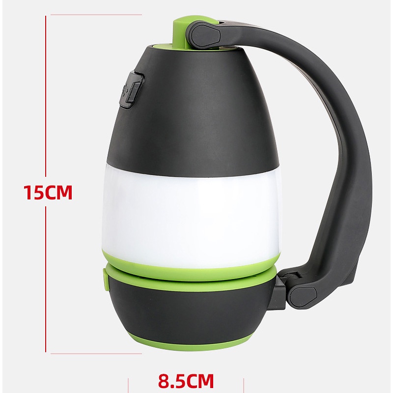 Đèn Pin Tích Điện, Đèn Bàn Học Có Chức Năng Sạc Dự Phòng - Đèn Du Lịch, Cắm Trại, Đèn Bàn